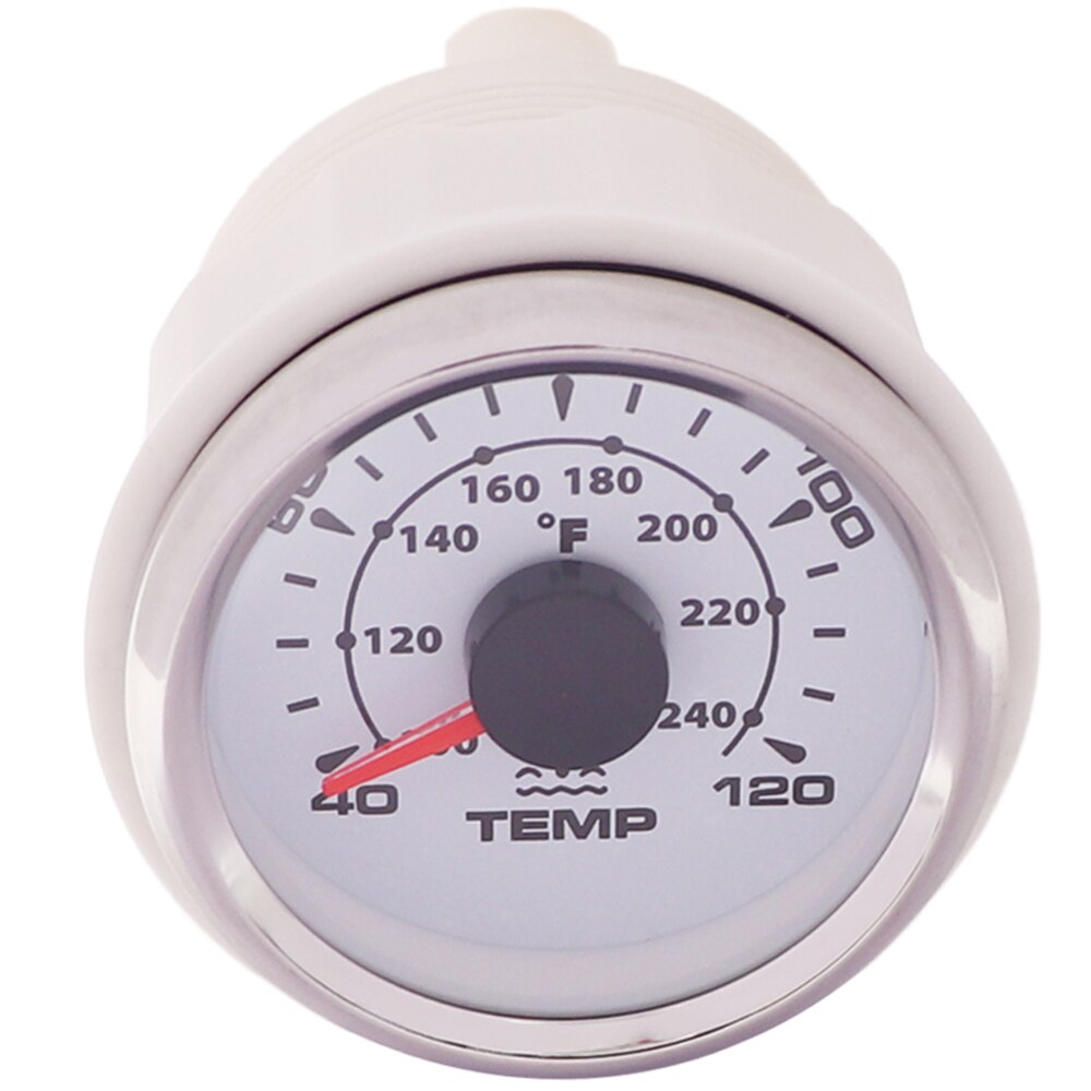 52 Mm Boot Water Temperatuurmeter Meter Voor Auto Boot Marine Auto Vessel 12 V 24 V 8 Kleur Backlight