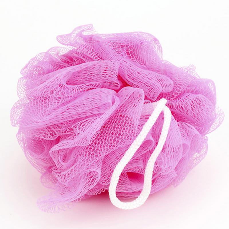 1pc Bath Shower Massage Body Exfoliate Puff Sponge Mesh Net Candy Colors Mesh Sponge Soft Bath Brush Sponges Scrubbers