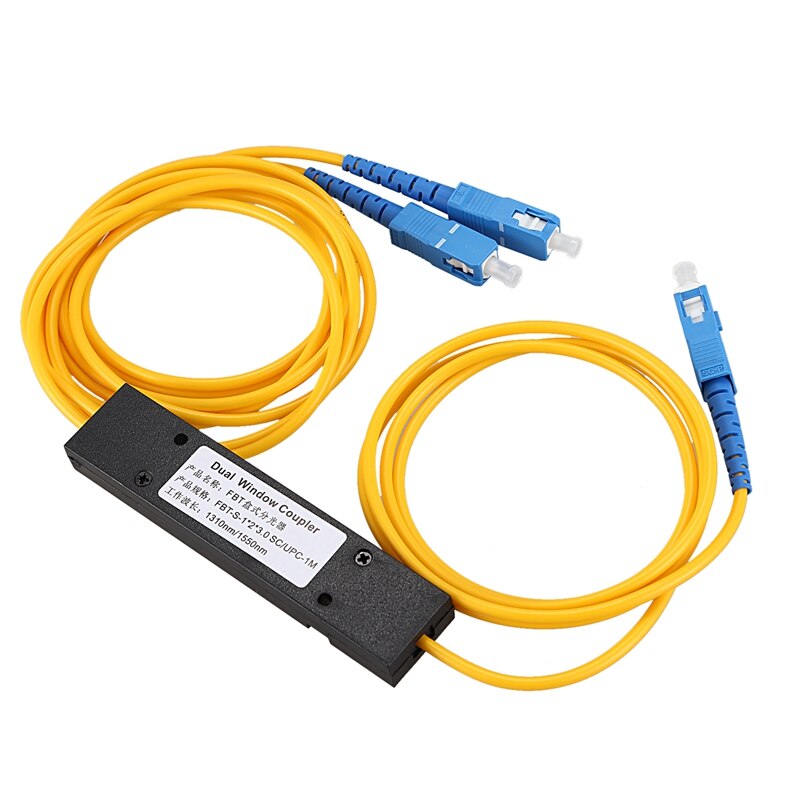 Ftth SC UPC 1X2 Plc Singlemode Fiber Optical Splitter Fbt Optical Coupler