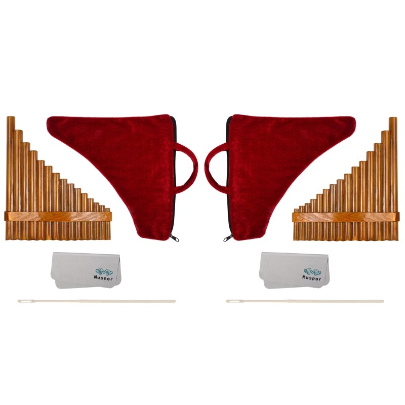 15 Buizen Traditionele Natuurlijke Bruin Pan Fluit G Sleutel Chinese Muziekinstrument Pan Leidingen Houtblazers Instrument Met 15 Buis