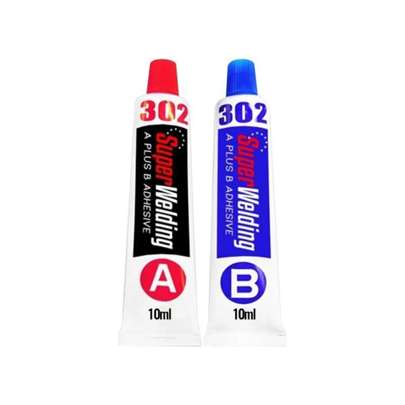 Wysoka temperatura 10ml AB klej metalowy klej robić naprawy żeliwa stalowa wytrzymałość naprawa klej wodoodporny przezroczysty szybkoschnący: 10ml 10ml