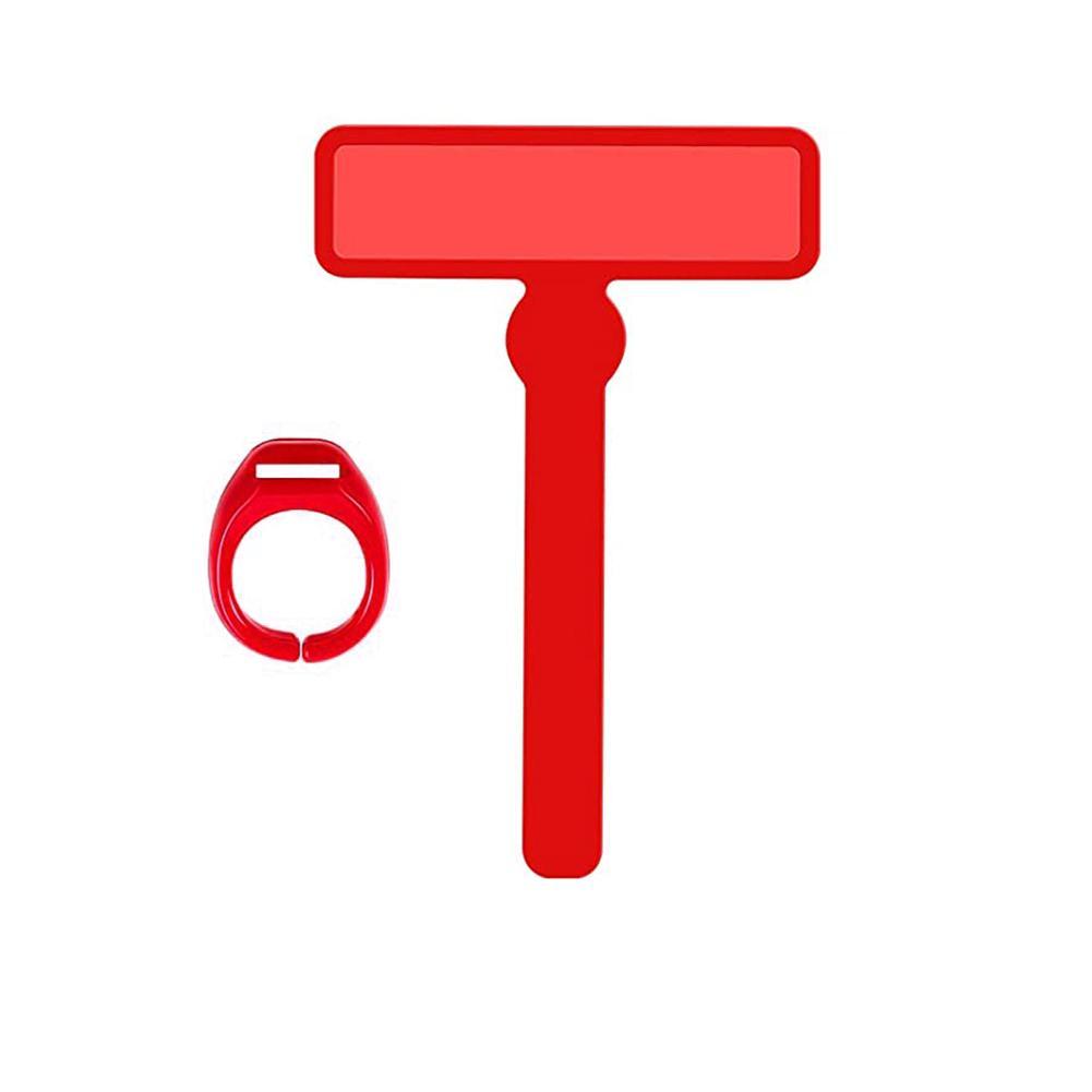 Guided Reading Strips Finger Highlighter Dyslexia Tools For Kids Hyperactive Early Readers Children Reading Magnifier V7l2: red