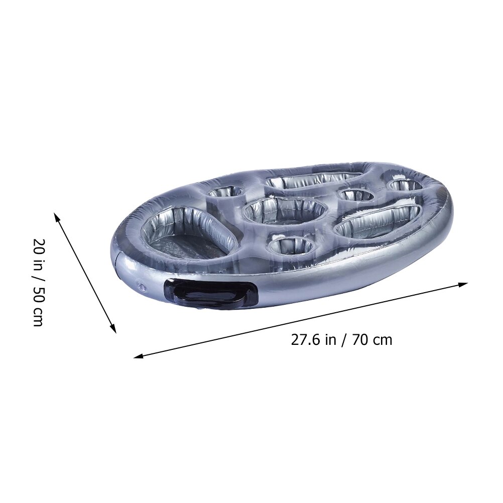 1Pc Opblaasbare Drijvende Bekerhouder Veilig Chic Mooie Tub Drijvende Lade Waterbak Drijvende Drink Stand