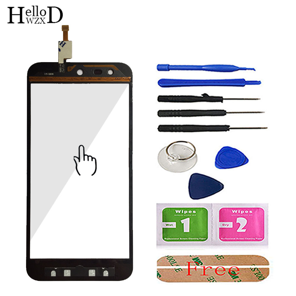 5.0'' Touch Screen Glass For ZTE Blade X5 / Blade D3 T630 Front Touch Screen Glass Digitizer Panel Lens Sensor Tools Adhesive