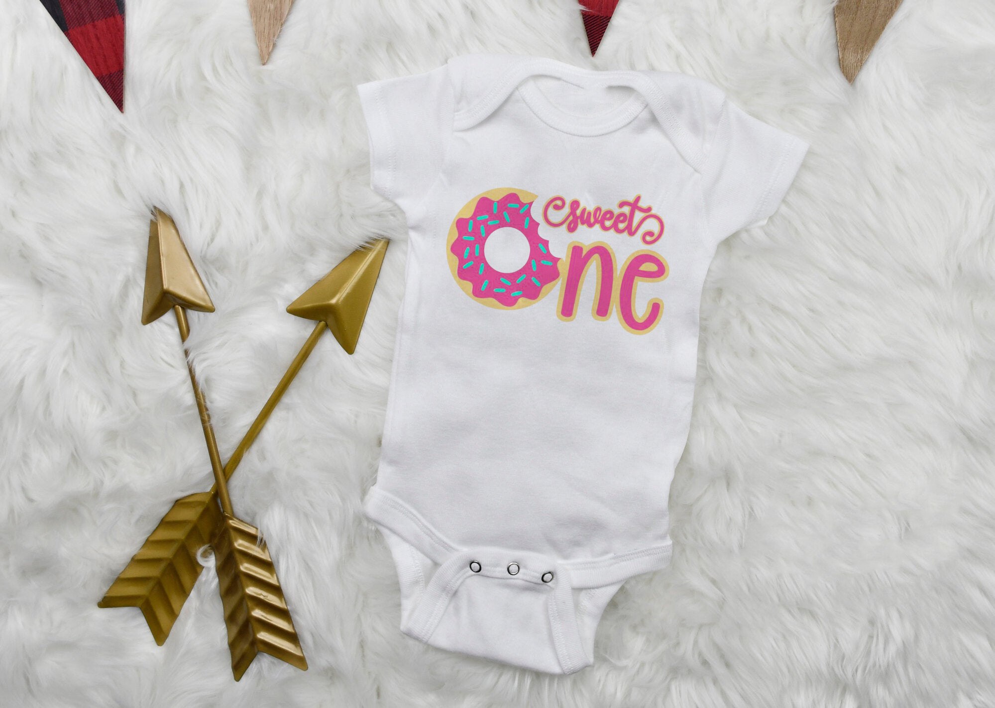 Zoete Een Bodysuit Donut Verjaardag Jumpsuit Jongens Ijs Eerste Verjaardag Outfits Baby Meisje Watermeloen Een Stuk: S494-SRPWH / 6m