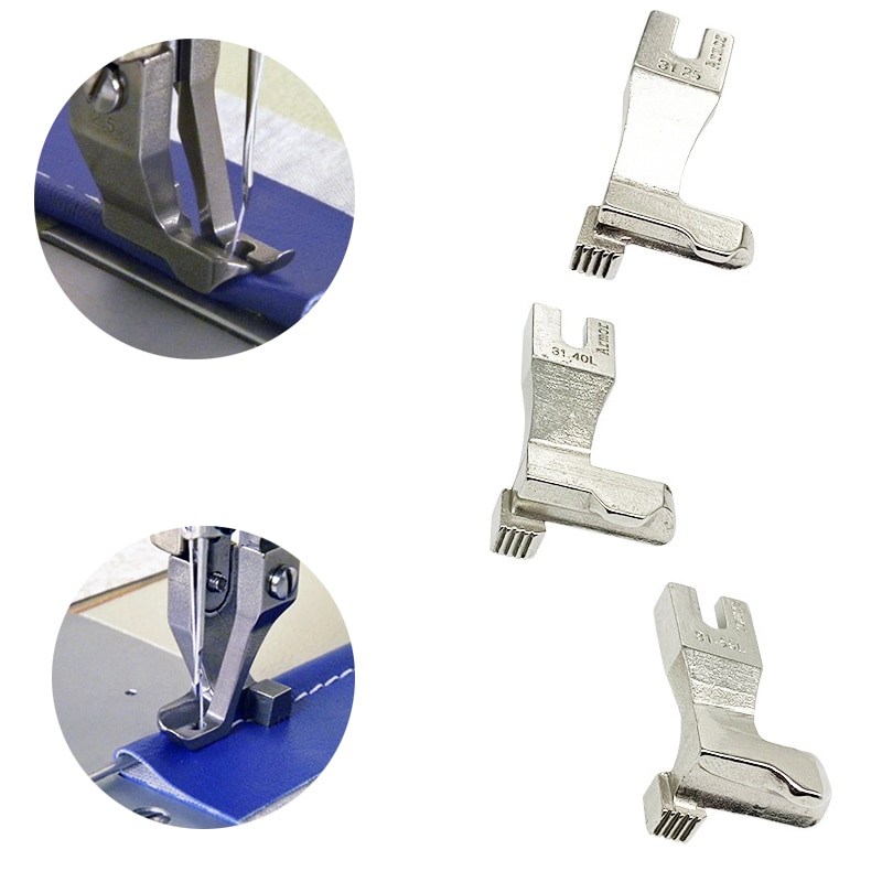 Industrial Walking Foot Sewing Machine Parts, Welting Presser Foot, 2.5mm/4mm/5.5mm, All Steel Inner And Outer Presser Foot