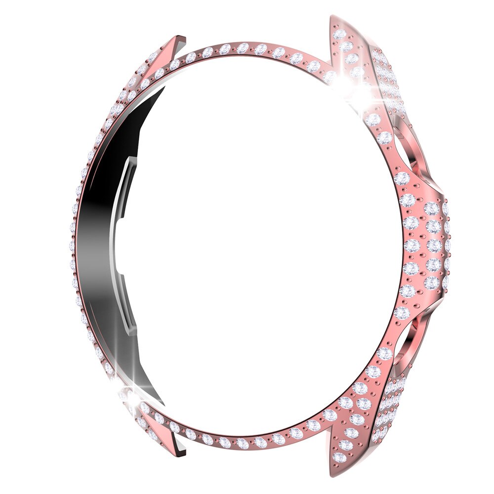 Coque de protection complète en diamant pour Samsung Galaxy Watch 3, 45mm, 41mm, cadre antichoc, tendance, pour femmes: Pink / Watch 3-41mm