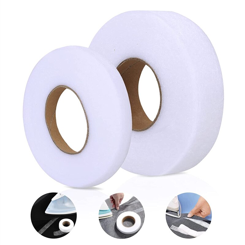60M Wit Dubbelzijdig Niet-geweven Plakband Doek Zoom Tape Naaien Accessoire Tape Doek Kleding Kreukelzones kleding Gereedschap