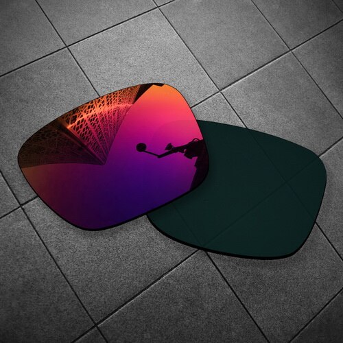 Lentes de substituição vonxyz, múltiplas escolhas polarizadas para óculos de sol oakley sliver: Midnight Mirror