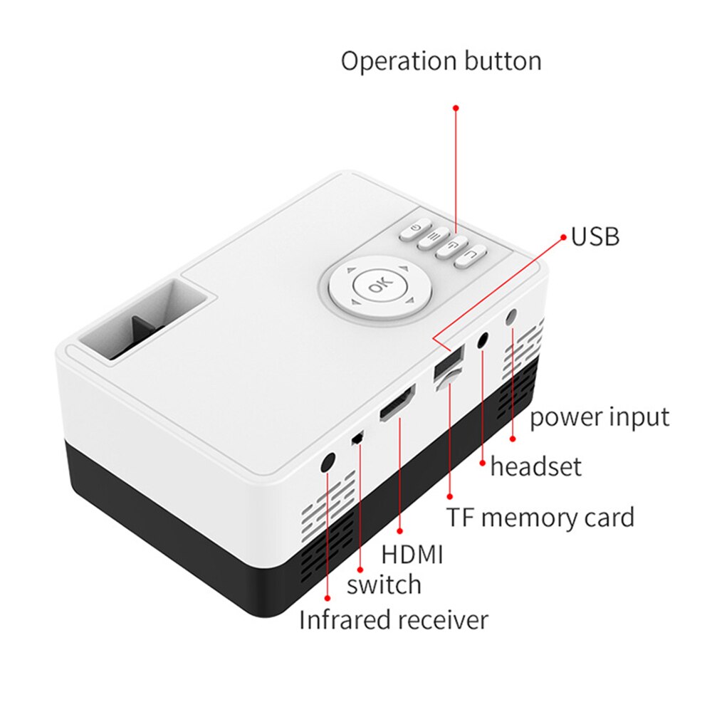 S261/j16 mini-mikroprojektoren mit led-beleuchtung für zuhause,  hd 1080p stück direkt vom hersteller