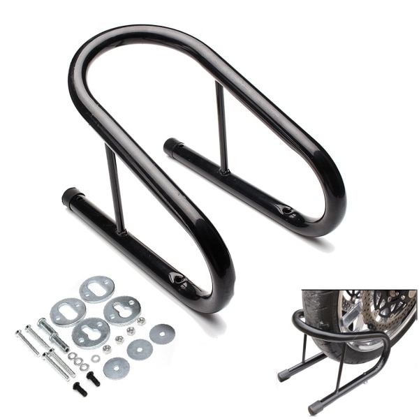 5.5 ''Motorcycle Front Wheel Chock Stand Ondersteuning Stand Motor Fiets Scooter Paddock Ondersteuning Frame Band Repareren Stand