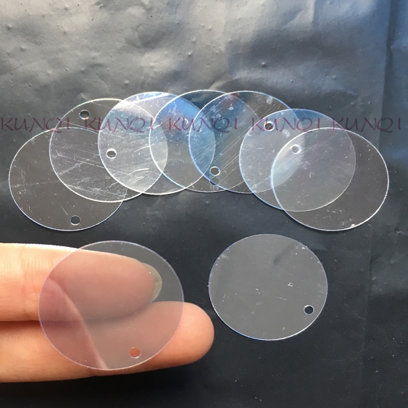 450 stks 25mm kristal transparante grote ronde platte sequin pailetten naaien, wedding craft, vrouwen kids diy kledingstuk accessoire sf25