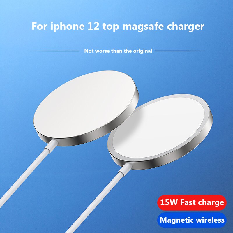Voor Apple Mobiele Telefoon 12 Magsafe Charger 15W Magnetische Draadloze Opladen Voor Iphone 12 12pro Max 12Mini Magsafing pd Snelle Lading
