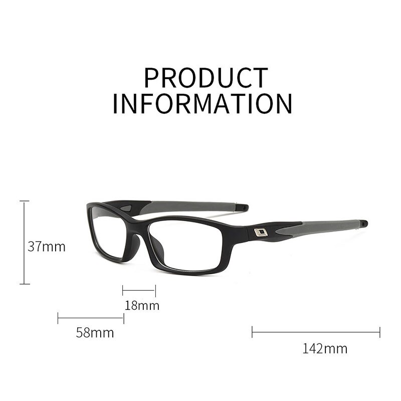 Nerzhul Sport Mannelijke Brillen Frame Recept Brillen Brilmontuur Bril Transparante Optische Bril Frames Voor Mannen