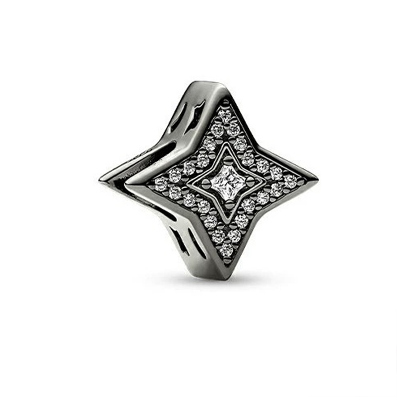 Conch Spirituele Dreamcatcher & Little House Charm Kralen Fit Originele 925 Sterling Zilveren Armband Sieraden: Black