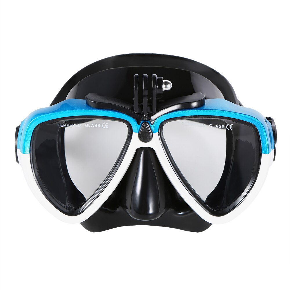 Lixada Professionele Duikbril Scuba Snorkel Zwembril Droge Snorkel Buis Set Mannen Vrouwen Anti-Fog Duikbril Voor camera: Goggles