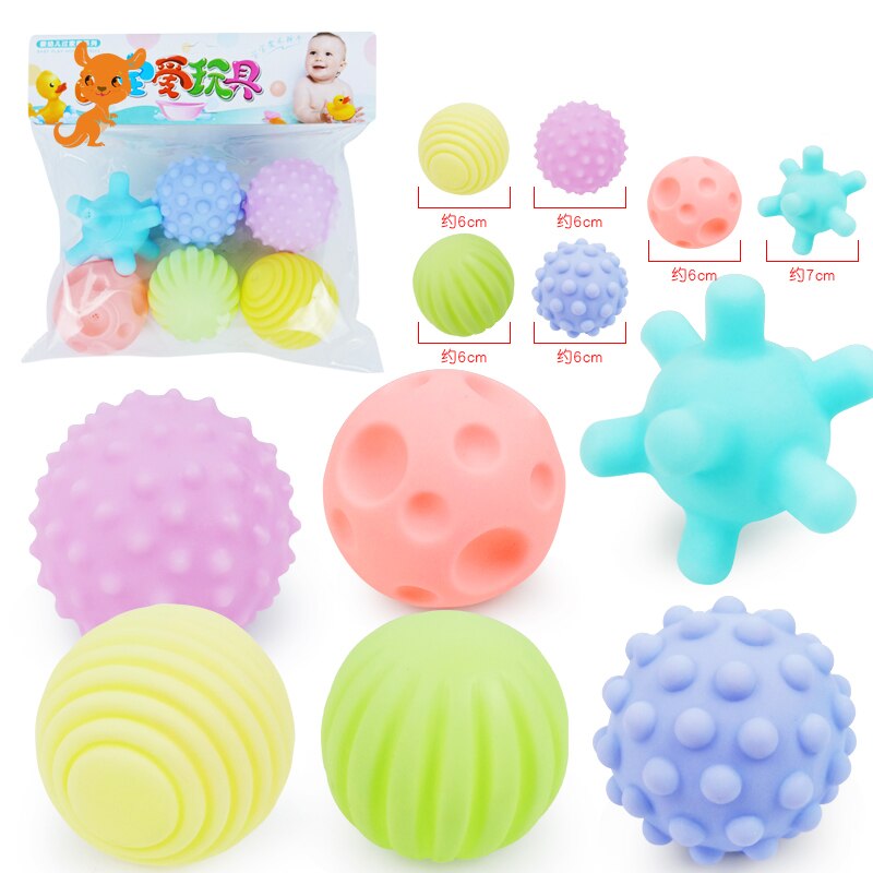 Bambini Palla Strutturato Multi DevelopTactile Sensi Del Giocattolo Del Bambino di Tocco della Mano Massaggiagengive Sfera di Formazione di Massaggio Morbido Palle Anti-Stress giocattoli