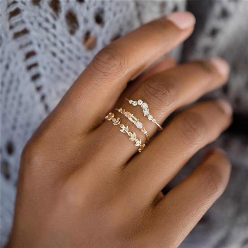 Roxi Elegante Geometrie Onregelmatige Kristal Gouden Ringen Voor Vrouwen Ringen Sieraden 925 Sterling Zilveren Ringen Harten Trouwringen