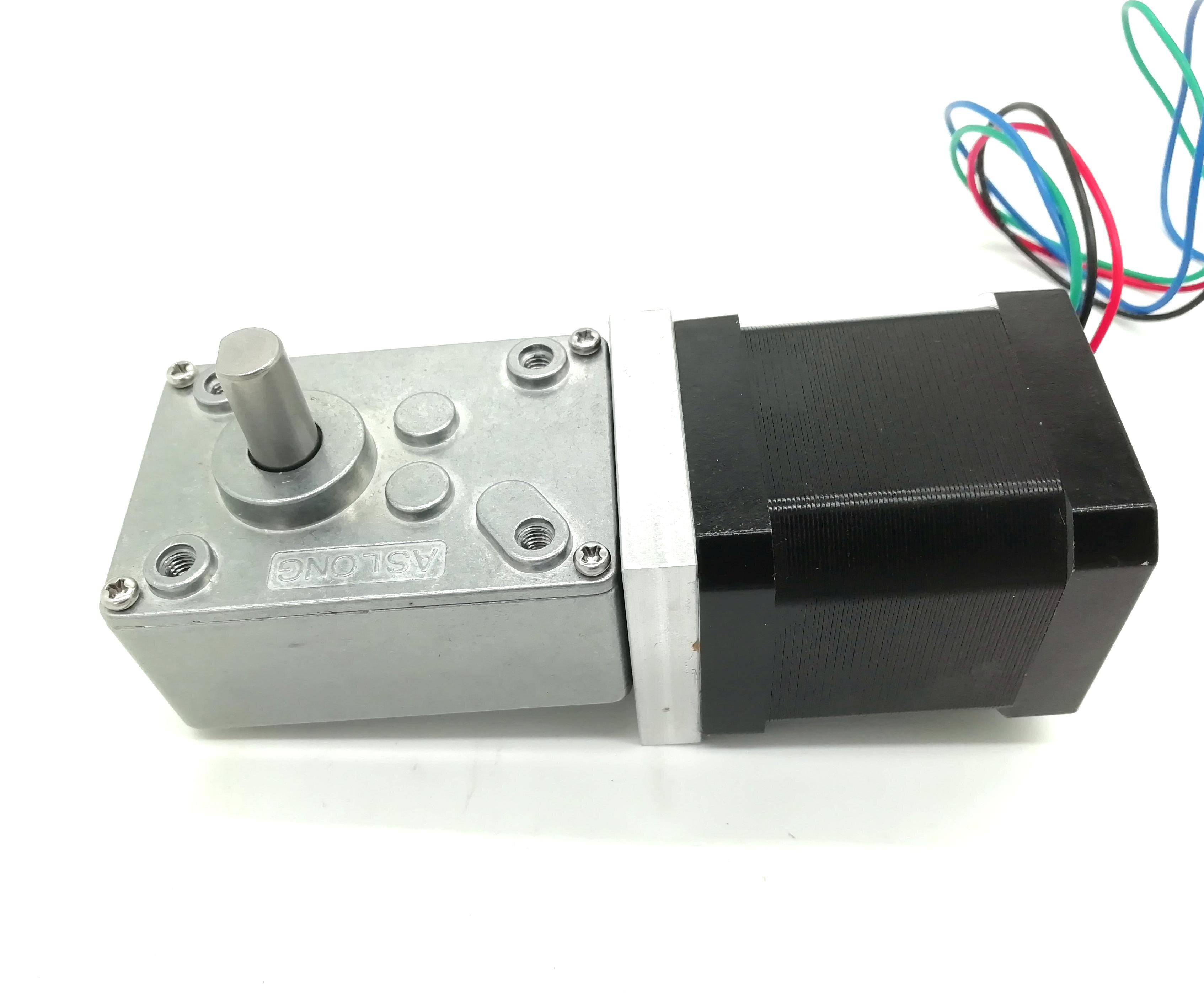 NEMA17 Turbine Worm Gear Stepper motor Hybrid 2 Phase 4 wires