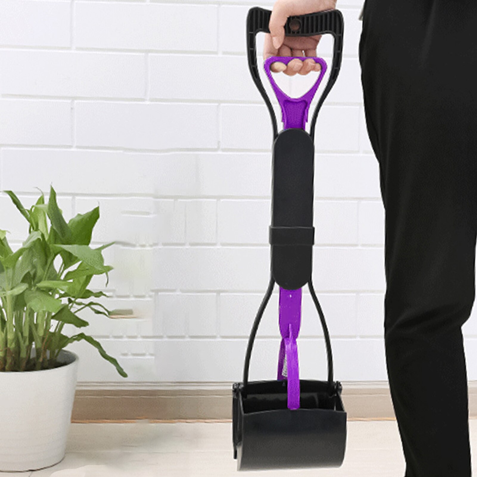 Pet Pooper Scooper Long Handle Dog Poop Scooper Jaw Poop Scoop Shovel Pick Up Animal Waste Picker Pet Outdoor Cleaning Tools