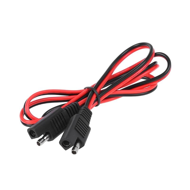 SAE Connector Male to Female Plug Extension Cable Adapter Cord Quick Disconnect Release Wire Harness with Solar Battery
