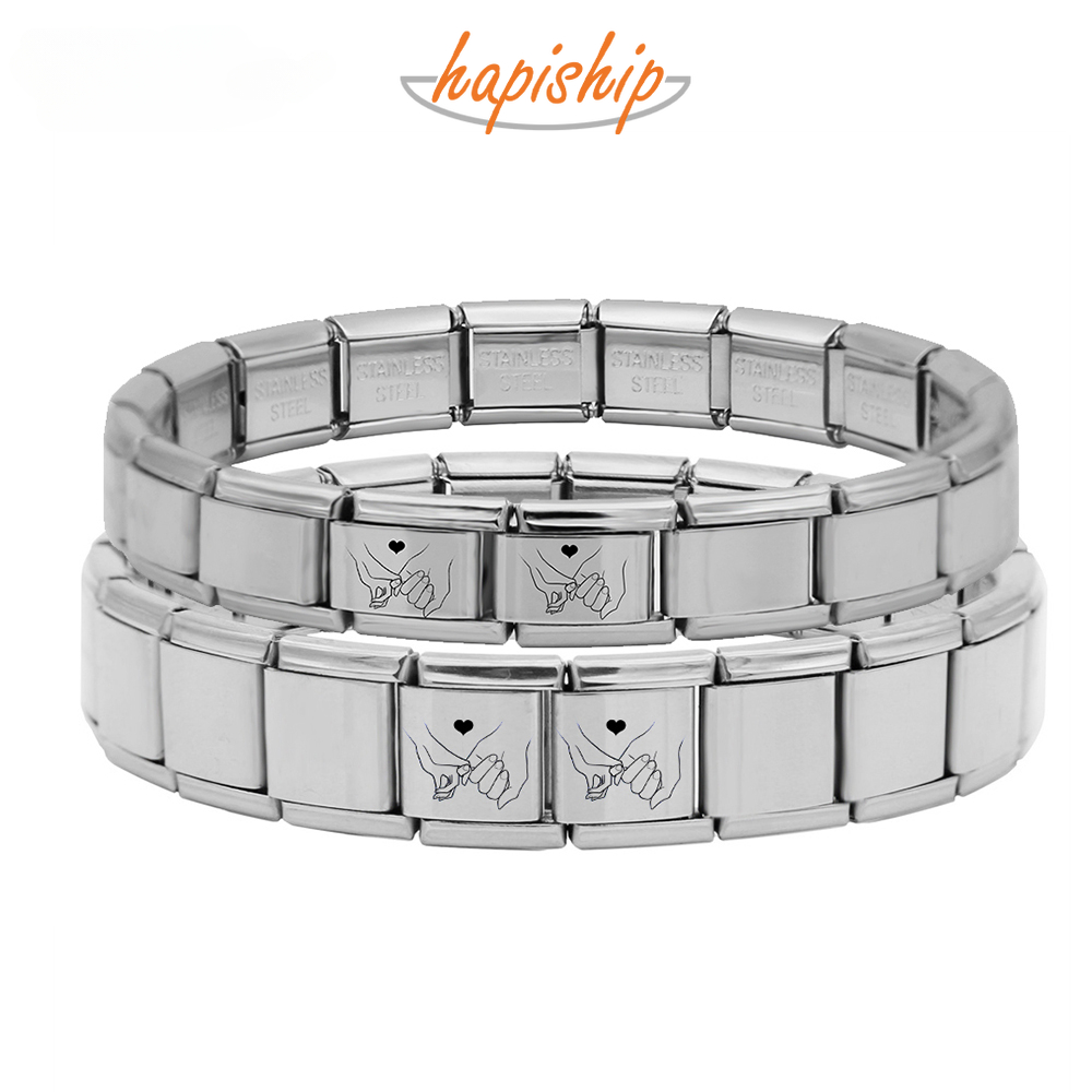Happishop – breloques en acier inoxydable pour la fabrication de bijoux, 1 pièce, 9mm 13mm de largeur, Original, motif marguerite, , DJ316
