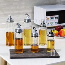 Koken Kruiden Fles Olie Saus Fles Dispenser Platic/Glas Met Schaal Opslag Flessen Voor Olie Azijn Keuken Accessoires