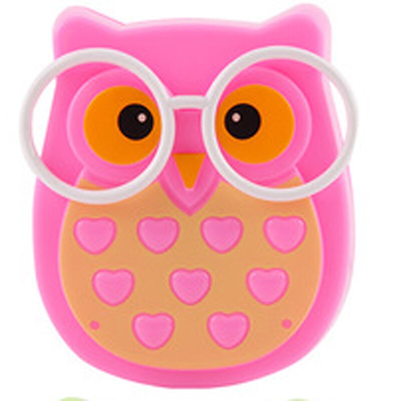 Owl Night light Automatic Sensor Light Control Lamp Toys for Kids Baby Room Led Lamp Animal Socket Veilleuse LED Decoration Toys: Pink