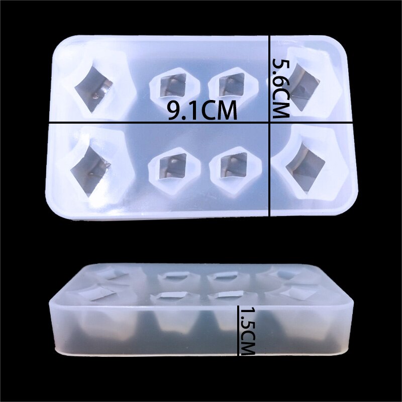 QIAOQIAO DIY Diamonds Gem Siliconen Cool Ice Maker Cube Mold Lade Chocolade Bar Party Mould CrystalMolds Tool: MJ-411