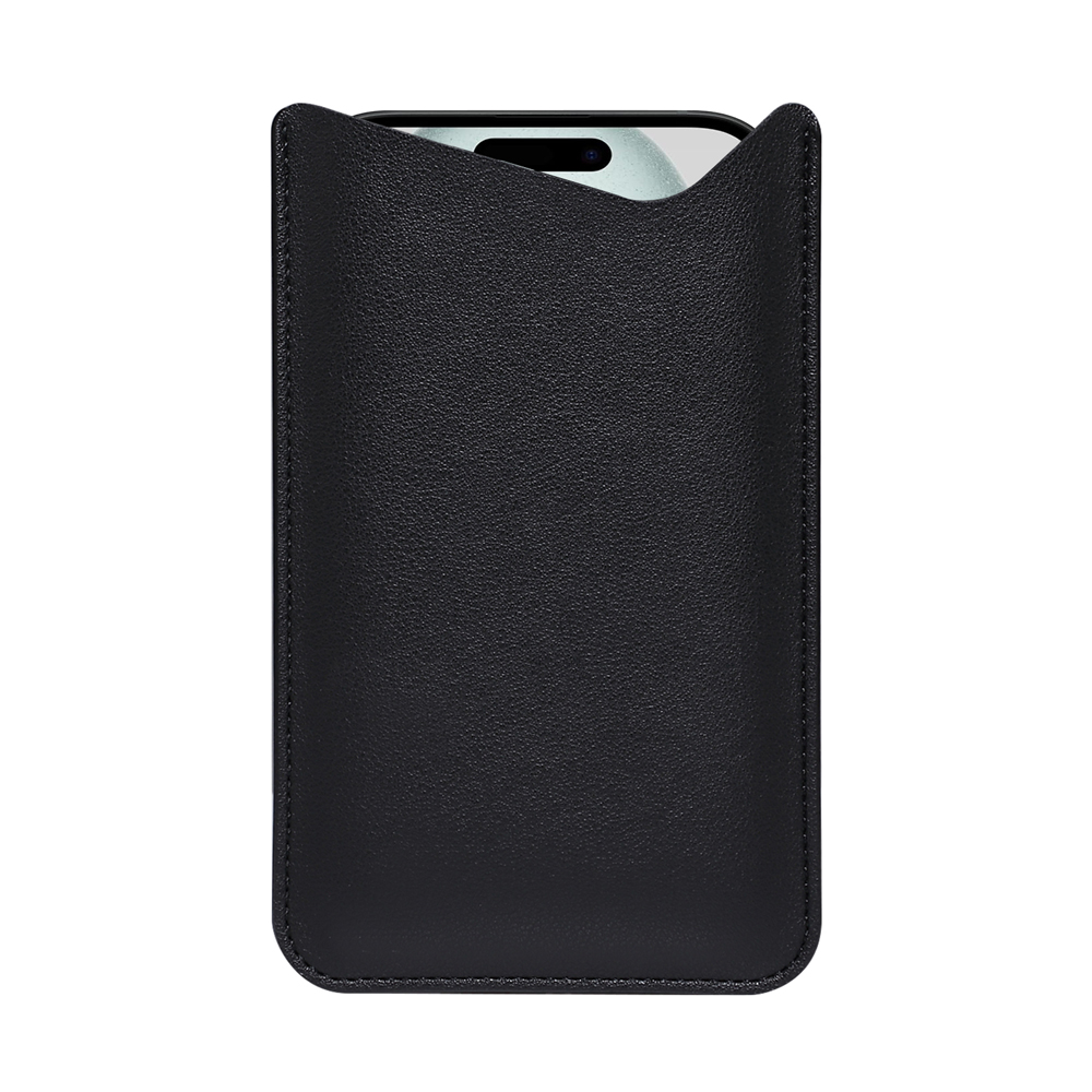 Leather Fabric Mobile Phone Bag For iPhone 15 14 13 Pro Max Samsung Xiaomi Huawei PU Protective Universal Cell Phone Pouch Cover: aluminum / black