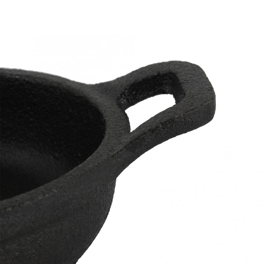 Steelpan Mini Non-stick Twee Handgrepen Iron Koken Koekenpan Zwart Keuken Kookgerei Keuken Koken Wok Panela