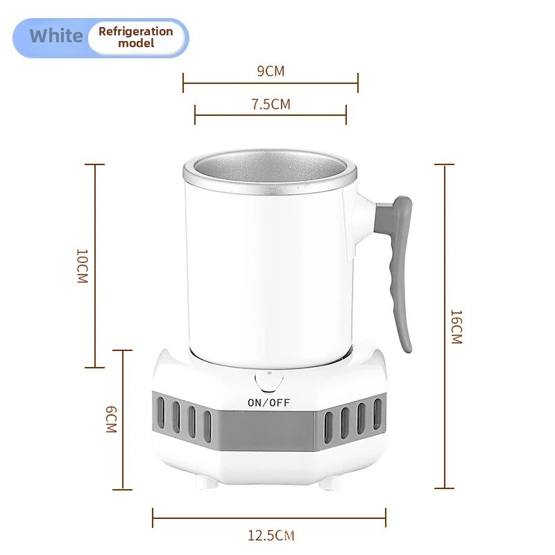 Quick Cooling Cup Beverage Physical Cooling Ice Making Heating Office Desktop Cold And Dual Purpose Rapid Cooling Cup: WHITE / Single Jar