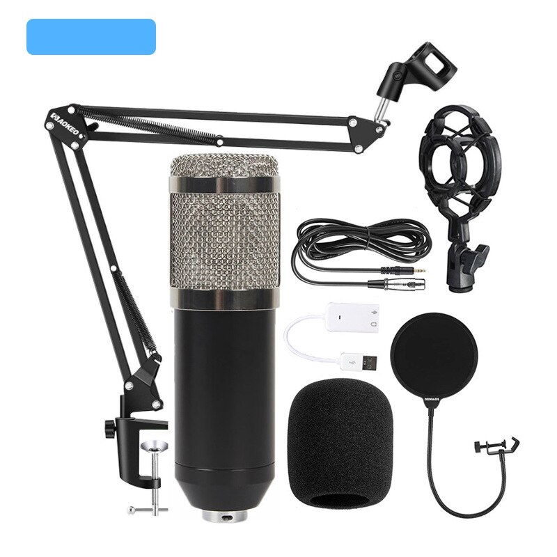 Karaoke microphone  bm800 studio condenser microphone mic for ktv radio braodcasting singing recording computer
