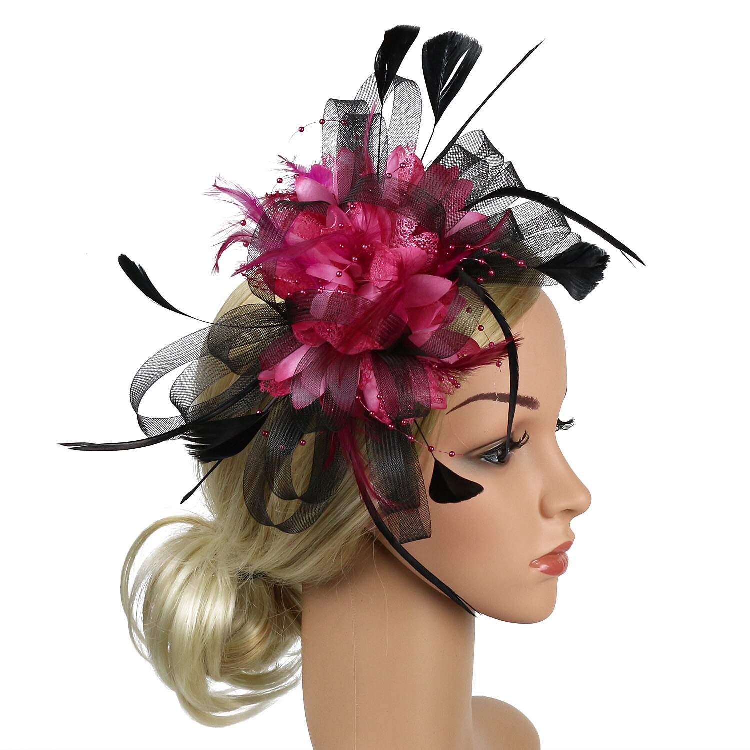 Womens Sinamay Tovenaar Cocktail Party Hoed Bruiloft Kerk Kentucky Derby Jurk Fedora: E