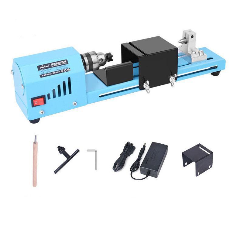 150W Mini Lathe Beads Machine Woodworking DIY Lathe Standard Set Wood Lathe Standard