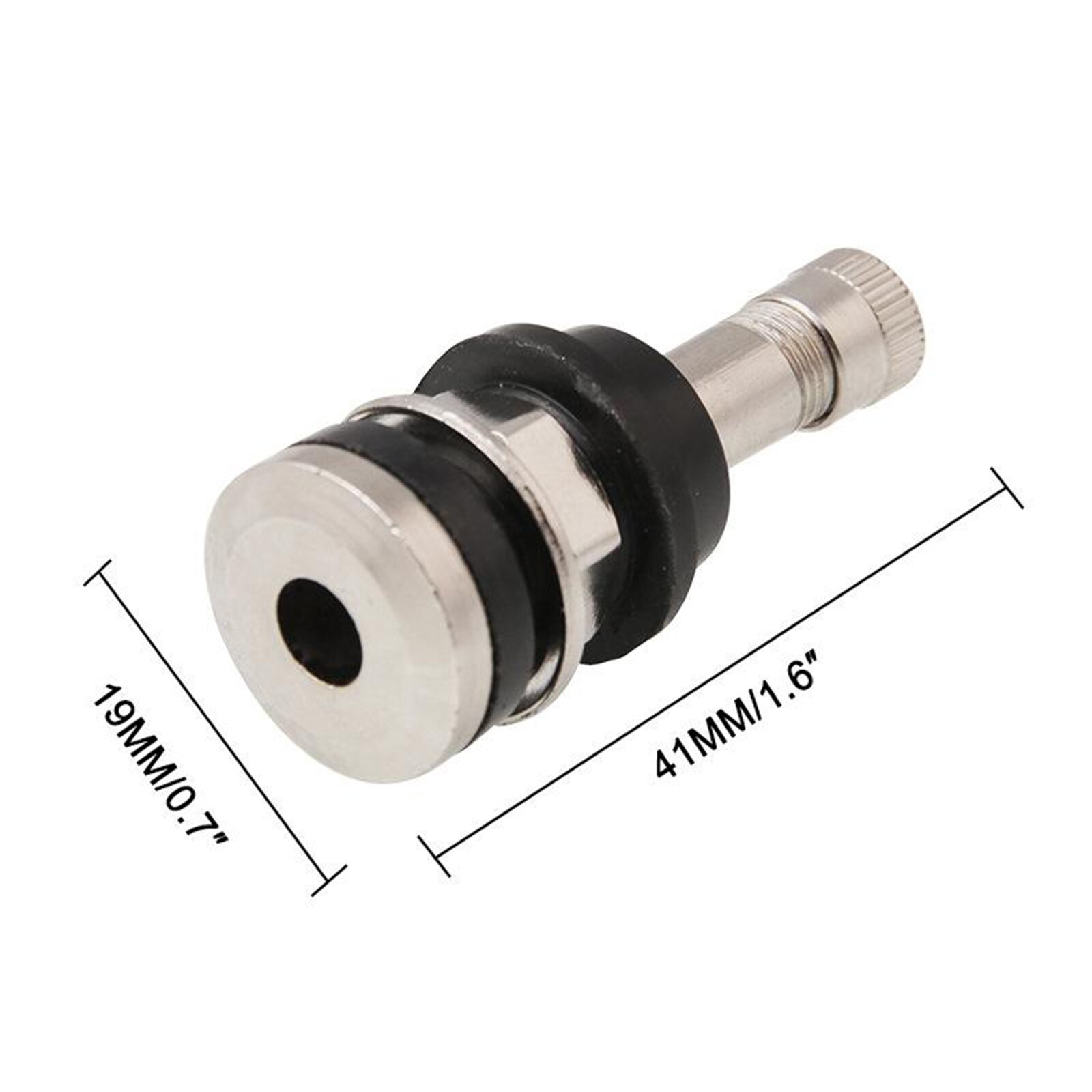 25x CHROME TR416 Metal Valve Stems for .453" &amp; .625" Rim Holes Long 1 1/2 "