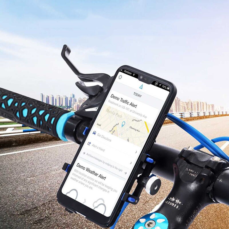 ARVIN Aluminium Motocycle Fiets Mobiele Telefoon Houder Stand Voor iPhone 8 P XR Sansung S9 Mountainbike Stuur GPS Beugel mount