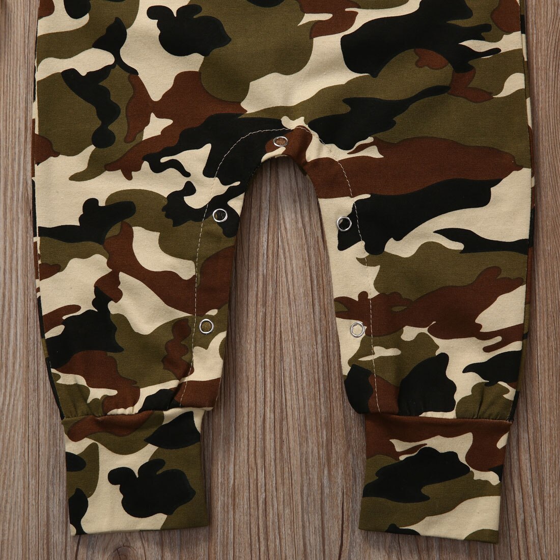 Infant Baby Boy Hooded Camouflage Military Design Romper Warm Spring Autumn Jumpsuit For Baby Kids