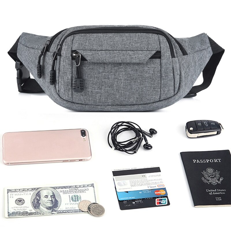 Männer Ich bin Freien Sport Schulter Taschen Taille Tasche Wasserdichte umhängetaschen für Männlichen USB Ladung Gürtel Tasche Reisen Pack