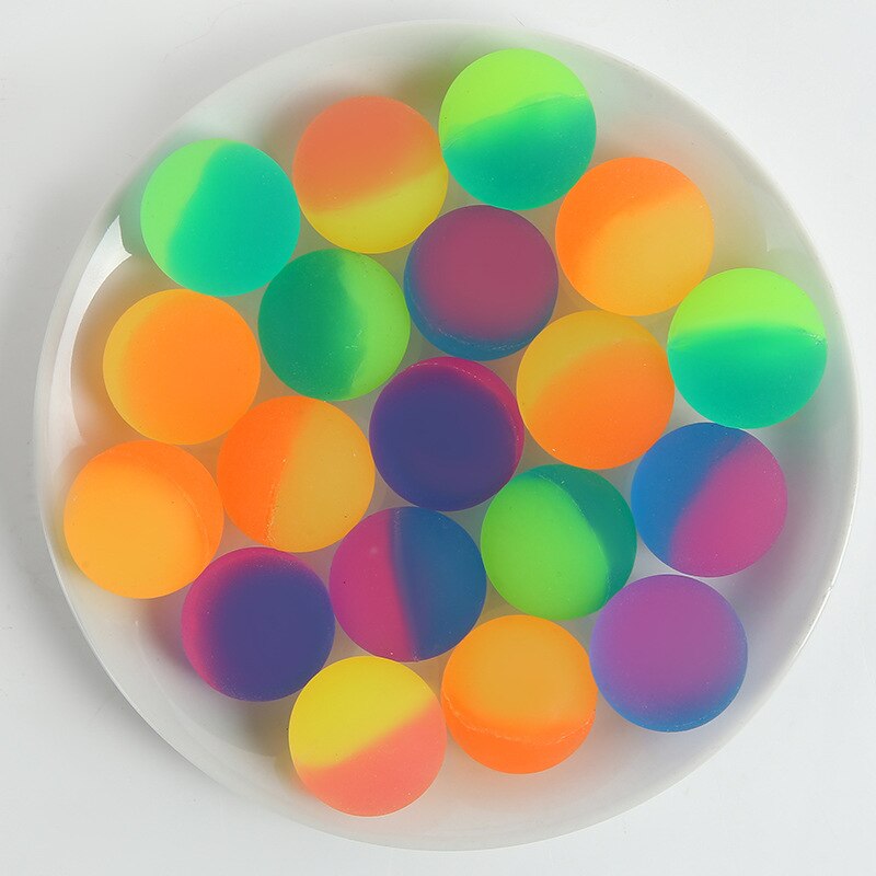 Uaincube-pelota hinchable grande de 3cm para niños, juego de pelota que rebota, bolas de goma sólidas súper elásticas, juguetes clásicos para niños