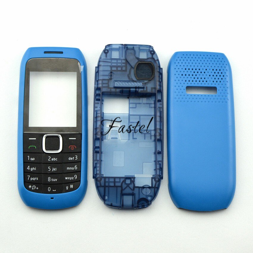 For Nokia 1616 replacement parts Full Complete Mobile Phone housing cover case + Russian/English/Arabic Keypad