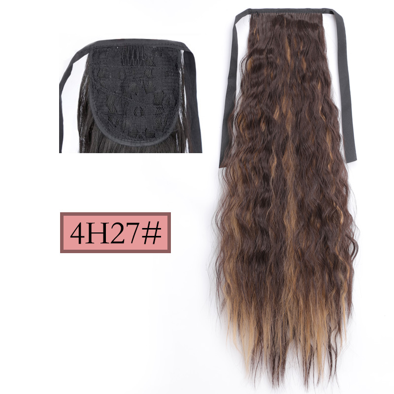 LISI HAIR Long Straight Clip In Tail False Hair Ponytail Hairpiece With Hairpins Synthetic Pony Tail Extensions: 4/30HL