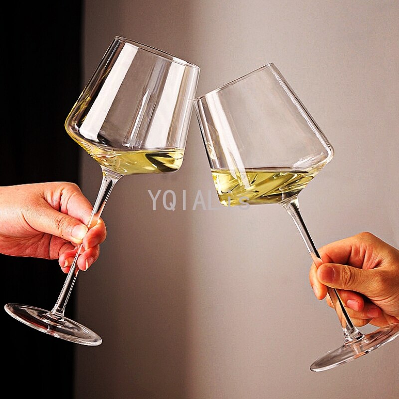 Verre à vin rouge de , 400-500ml, carré, rond, Bar, cave à vin, mariage, , service à boissons scintillantes