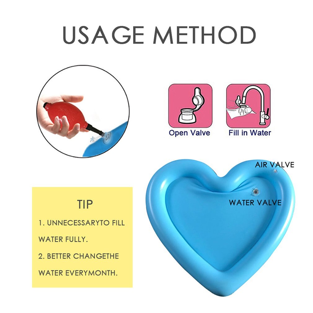 Baby Aufblasbare Wasser Pad herz form spaß aktivität spiel-center sensorische stimulation sport fähigkeiten baby bauch zeit spiel Spielzeug