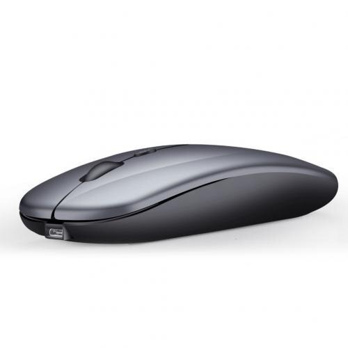 2.4G bezprzewodowy USB akumulator Bluetooth 5.0 cichy do gier myszka do PC Laptop: H