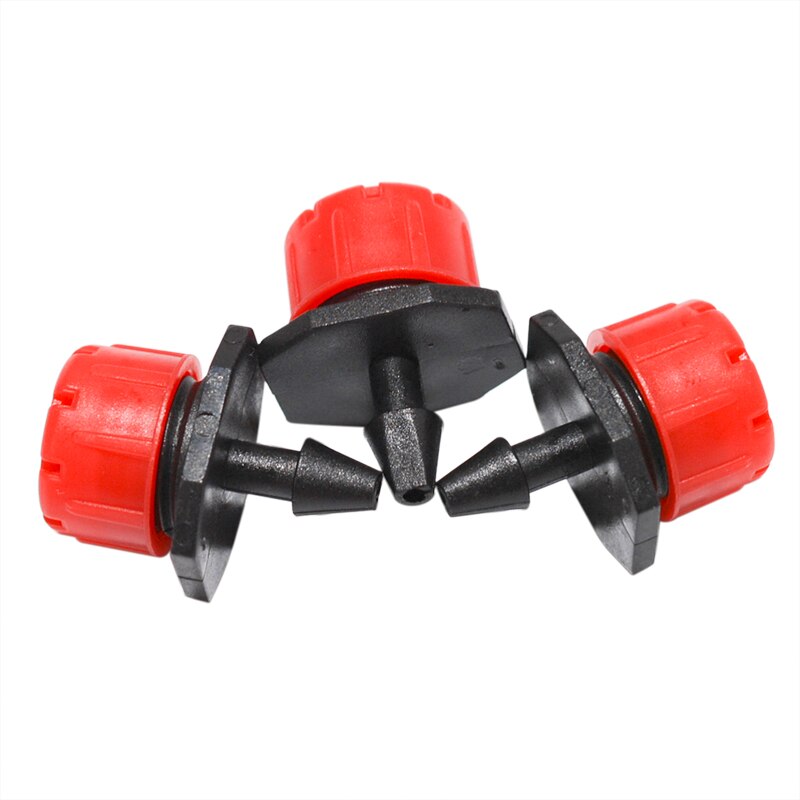 100pc Adjustable Gardening Micro Flow Drip Head Barb Irrigation Watering Dripper Sprinkler Pot For Greenhouse