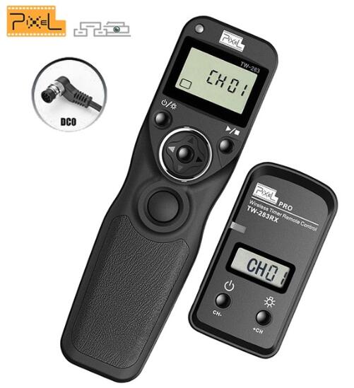 Pixel TW-283 minuterie sans fil télécommande déclencheur (DC0 DC2 N3 E3 S1 S2) câble pour Canon Nikon Sony caméra TW283: TW283-DC0
