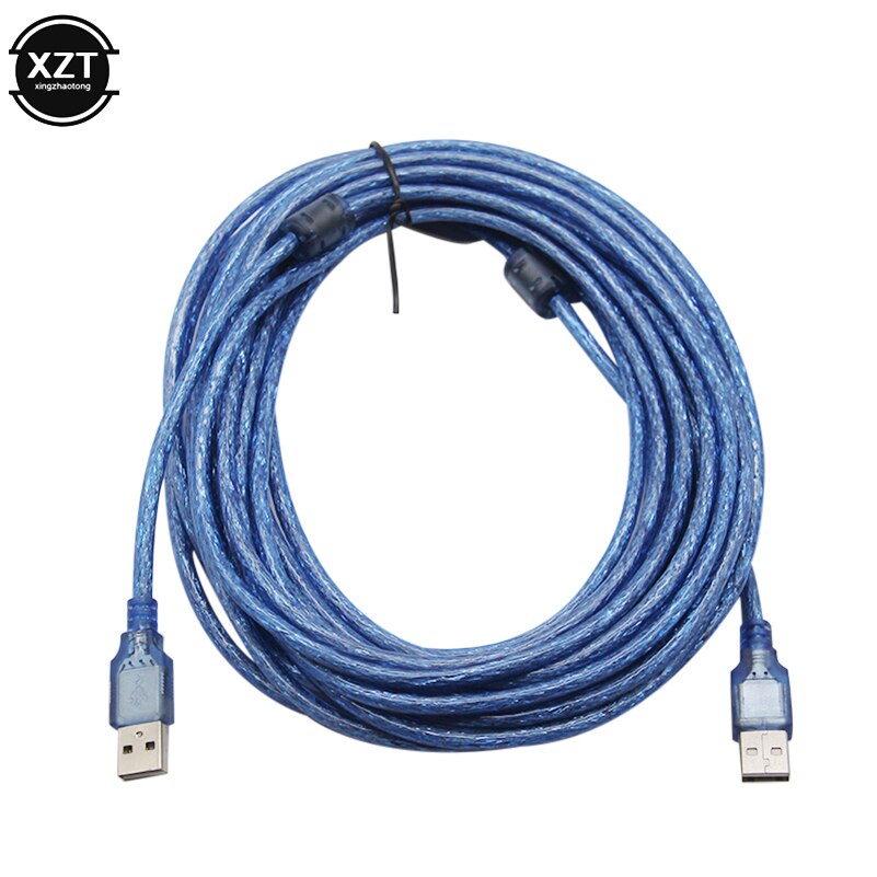 10 m / 5 m USB-kabel USB 2.0 Snelle datasynchronisatie Verlengdatakabel USB 2.0 Type A Male naar USB Male Adapter voor afgeschermde harde schijf