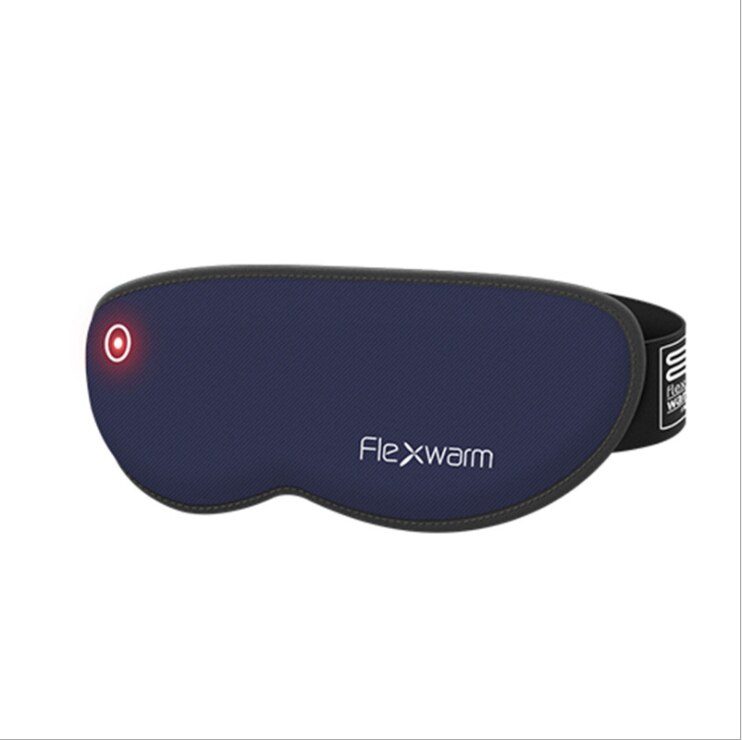 FlexWarm Electrci Eye Messagers Mask Compress USB Charging with Auto Timer for Office Home Travel Messagers: Deep Blue