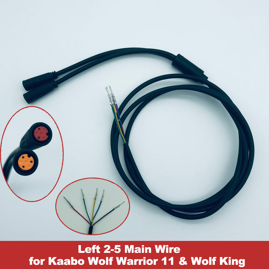 Wolf GT Main Wire Cables Mainline TFT Minimotors Line for Kaabo Wolf King Warrior GT PRO PRO+ Electric Scooter: Light Grey